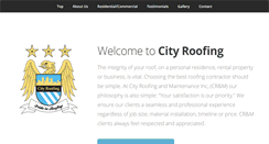 Desktop Screenshot of cityroofingandmaintenance.com