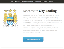 Tablet Screenshot of cityroofingandmaintenance.com